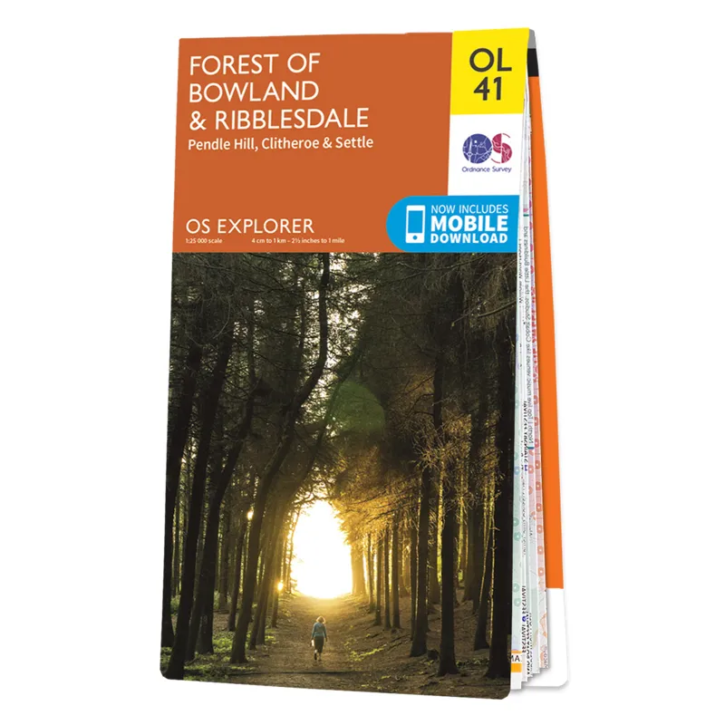 OS Explorer Map OL41 - Forest Of Bowland and Ribblesdale